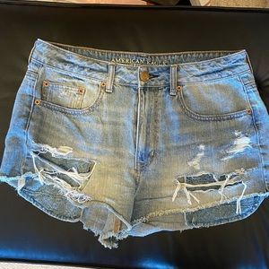 American Eagle distressed jean shorts